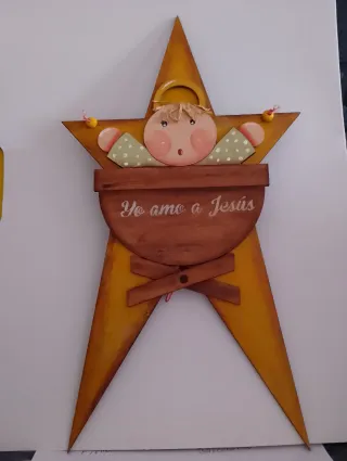 Adorno estrella country Yo amo a Jesús