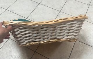 Cesto cuccia per gatti in vimini