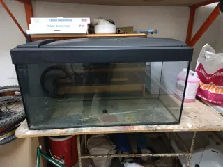 Acuario Negro y Transparente 120 litros