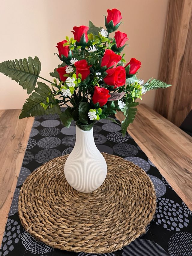 Jarrón moderno impreso 3D blanco