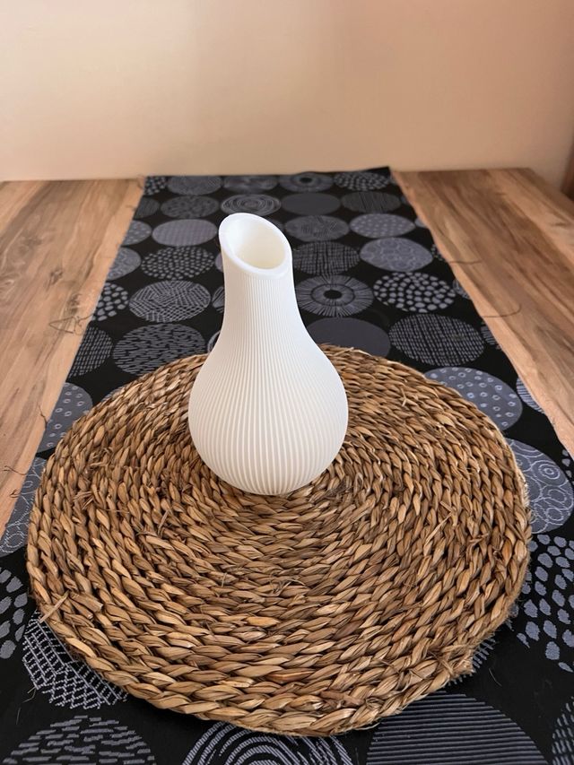 Jarrón moderno impreso 3D blanco