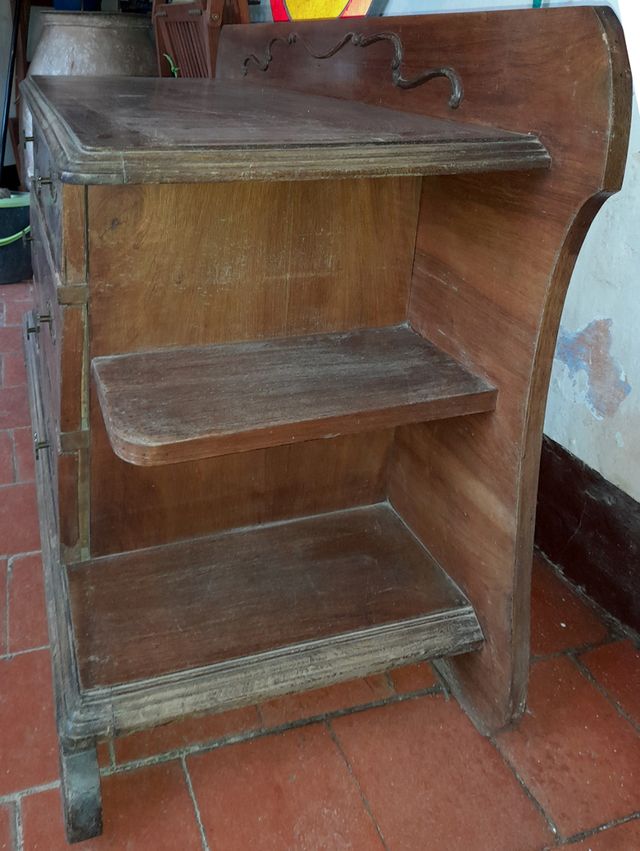 Tocador vintage años 50 con espejo