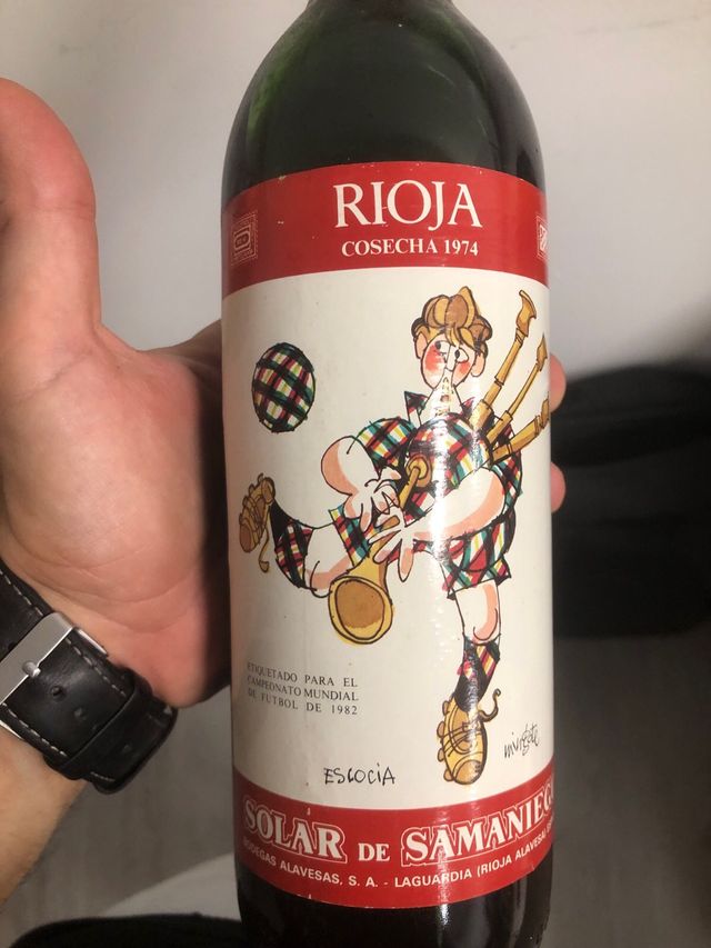 Vino Rioja Solar de Samaniego Cosecha 1974