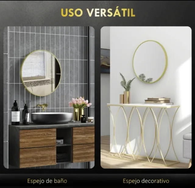 Espejo Redondo Metal