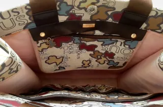 Bolso Tote Tous Maxi Cuero y Lona Ositos