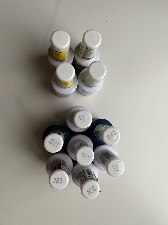 Smalti semipermanenti (varie tonalità)