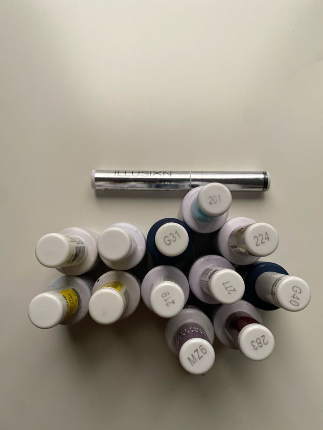 Smalti semipermanenti (varie tonalità)