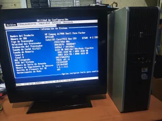 Antiguo Ordenador HP Compaq Plata/Negro