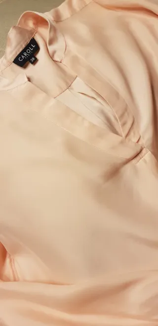 Blusa Caroll Rosa Seda Talla 38