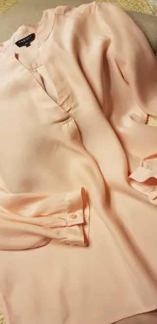 Blusa Caroll Rosa Seda Talla 38