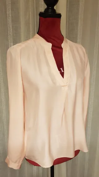 Blusa Caroll Rosa Seda Talla 38