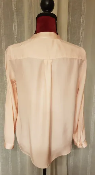 Blusa Caroll Rosa Seda Talla 38
