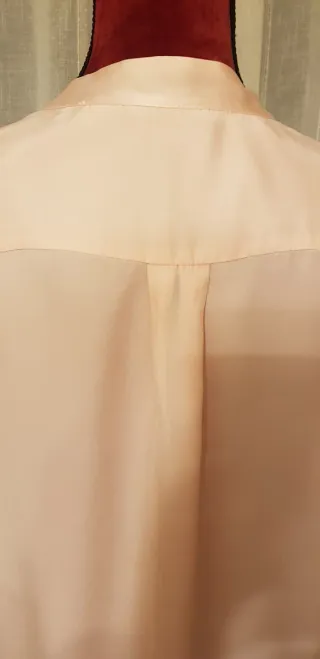 Blusa Caroll Rosa Seda Talla 38