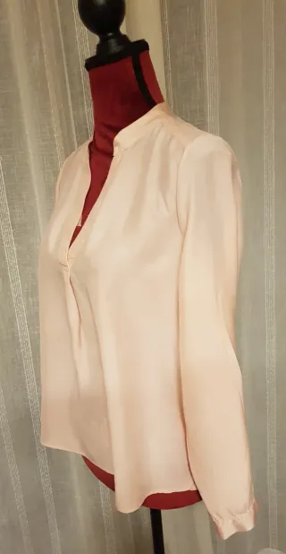 Blusa Caroll Rosa Seda Talla 38