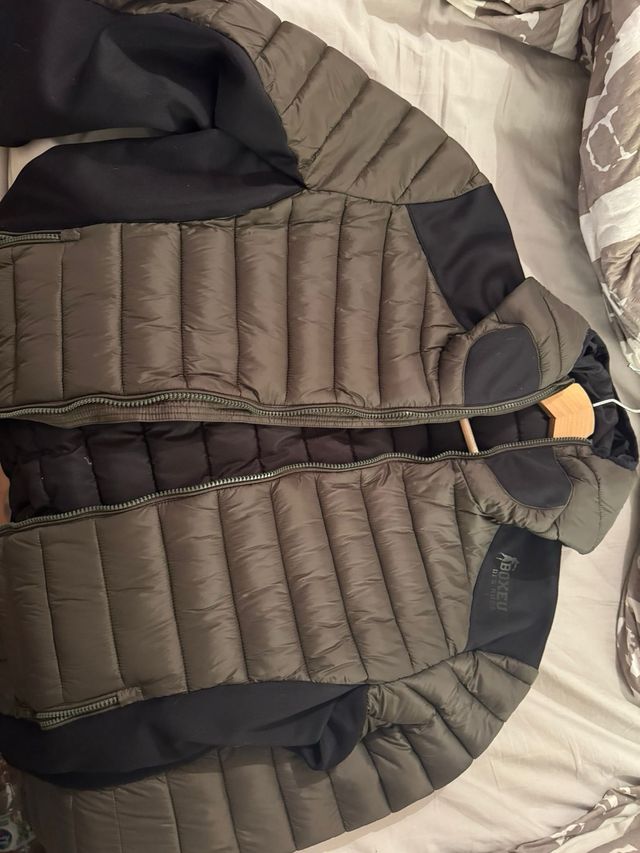 Abrigo acolchado Boxeur des rues verde oliva