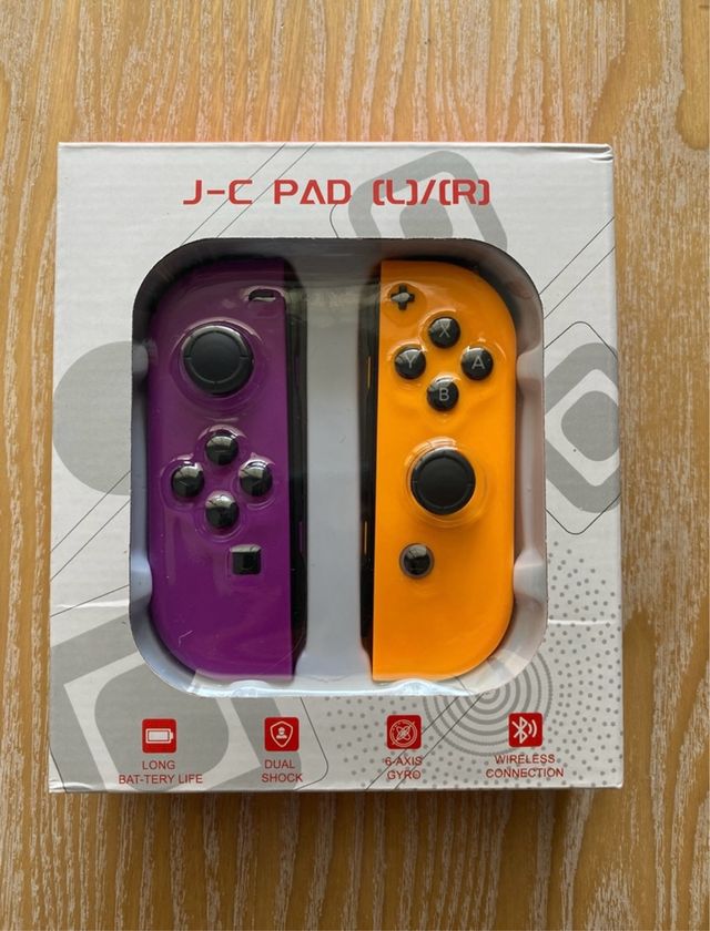 Joycons Morado y Naranja Nintendo Switch