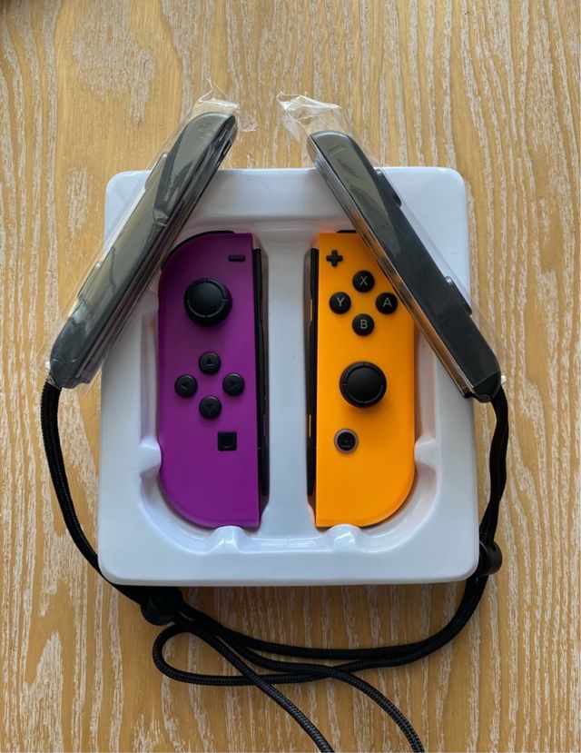 Joycons Morado y Naranja Nintendo Switch