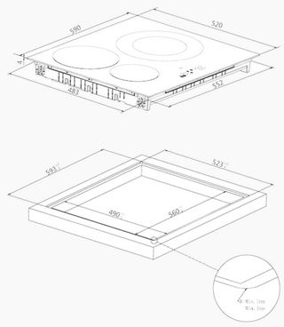 Vitrocerámica Candy CI633C 3 zonas 7200W