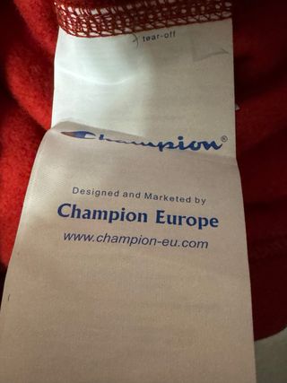 Sudadera Champion Roja con Capucha Talla XL