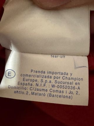 Sudadera Champion Roja con Capucha Talla XL