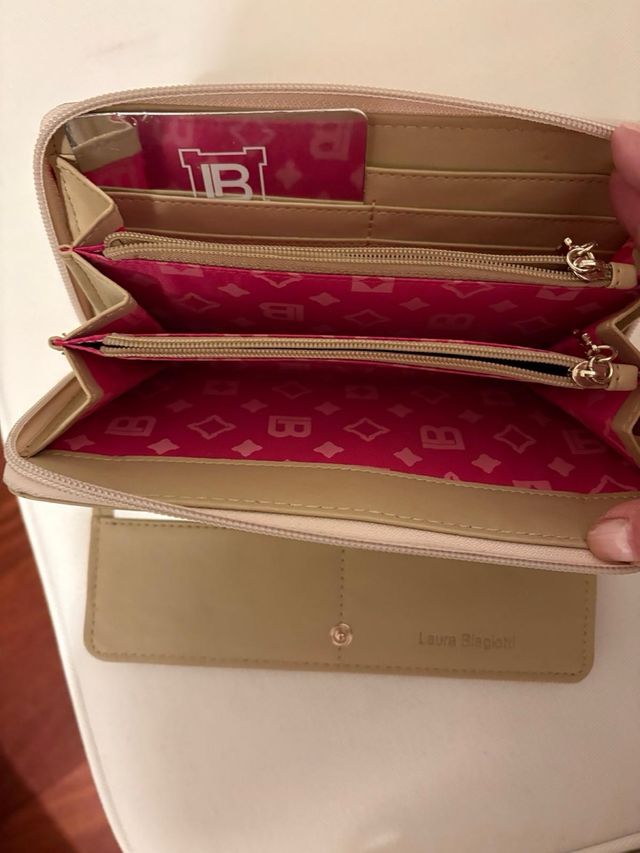 Portafoglio Laura Biagiotti Beige/Oro