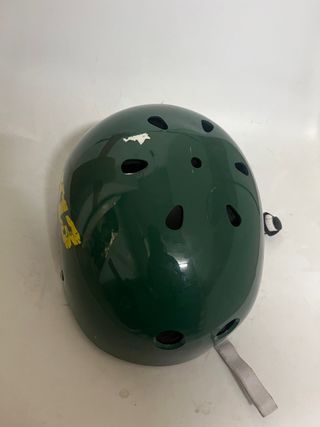 Casco infantil verde skate/bici