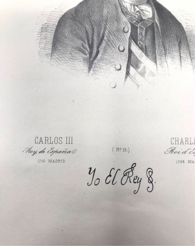 Grabado de Carlos III