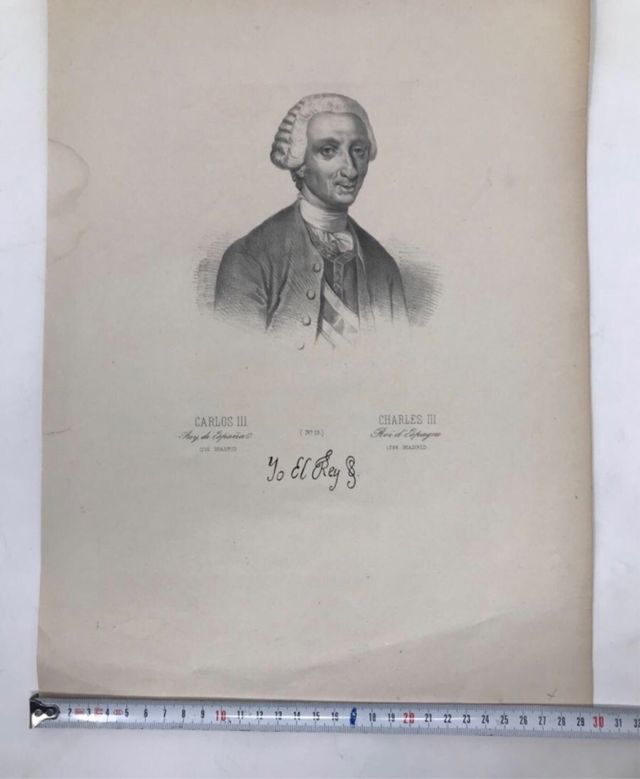 Grabado de Carlos III