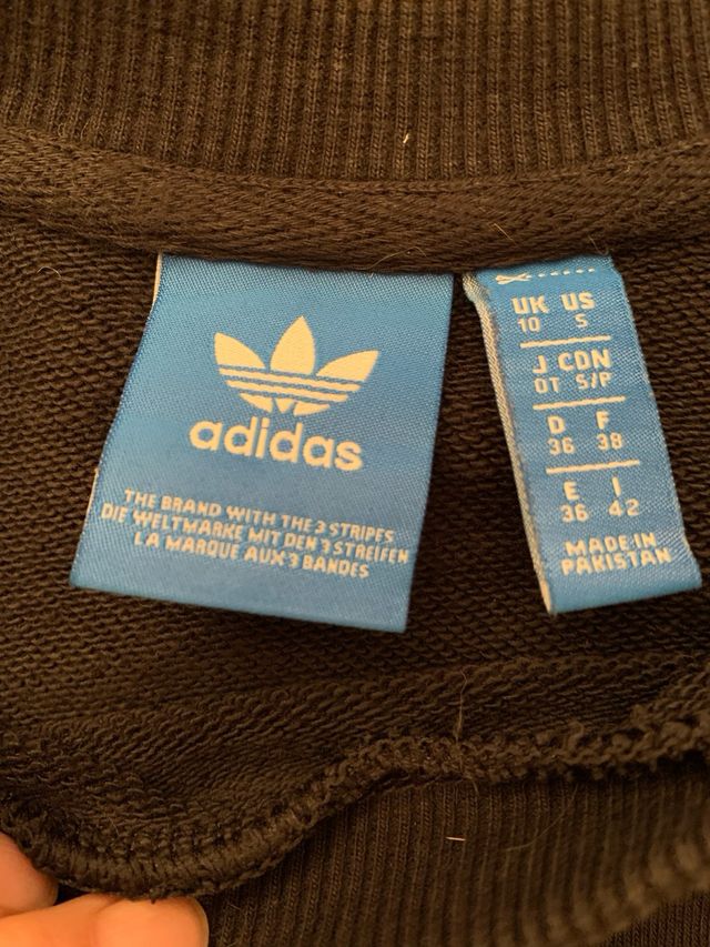 Felpa Adidas leggera garzata tg 42