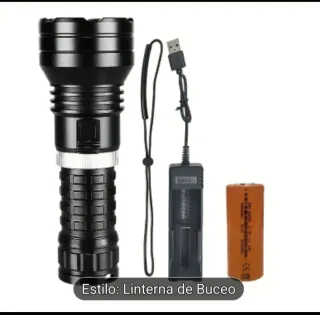 LOTE 6359 BUCEO .LINTERNA-RELOJ Y GUANTE TÁCTICO