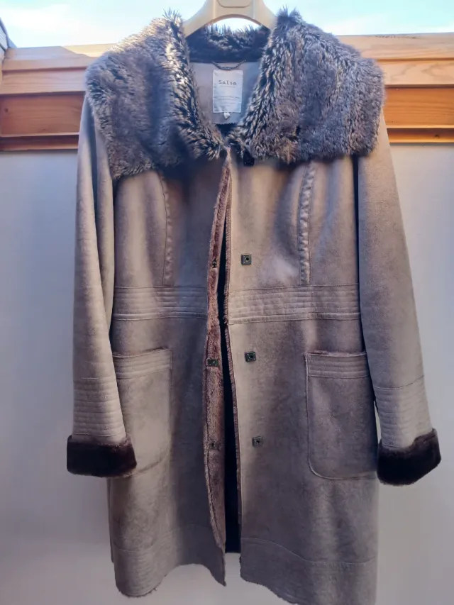 Abrigo Salsa Mujer Beige/Marrón Talla XL