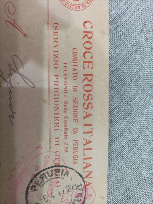 Cartoline Croce Rossa Italiana WW1 prigionieri