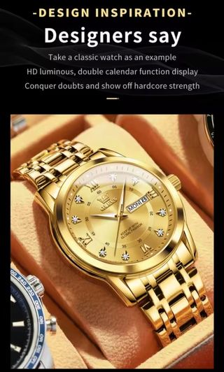 Reloj OLEVS Dorado Hombre