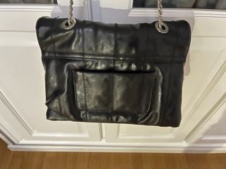 Bolso de mano negro ZARA