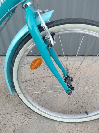 Bicicleta Urbana BTWIN Turquesa