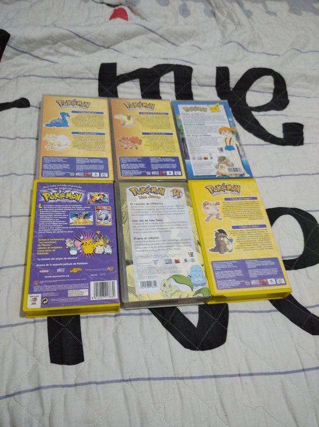 Lote 6 VHS Pokémon (Películas y Series)