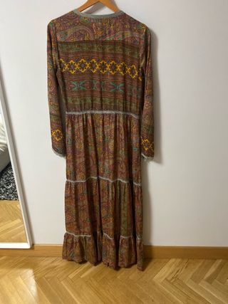 Vestido largo estampado estilo indio