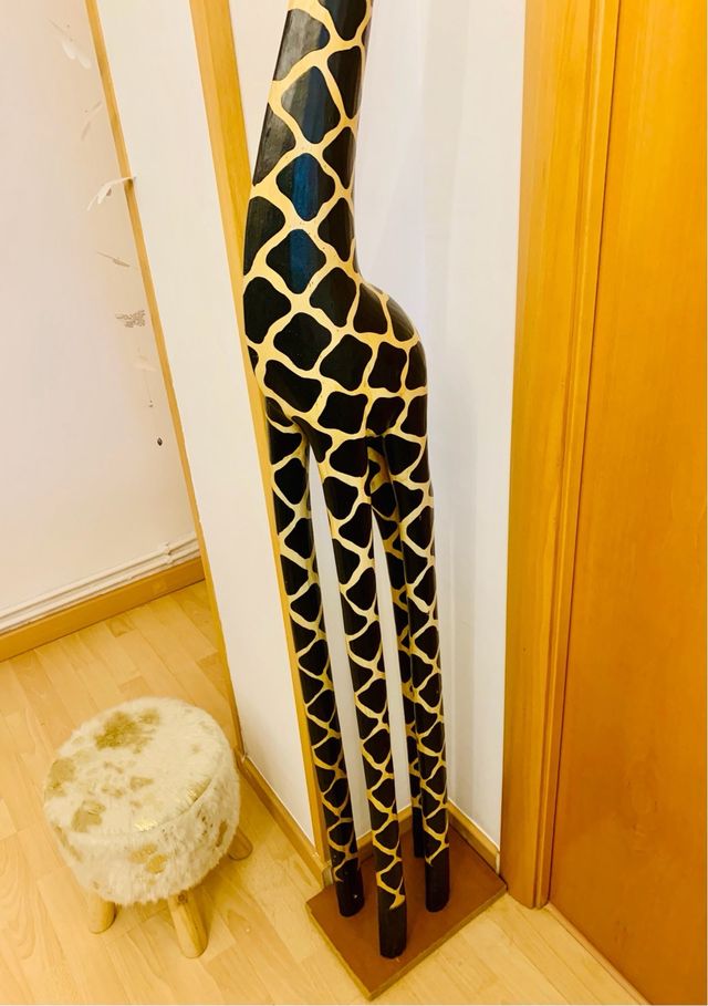 Jirafa Decorativa Madera