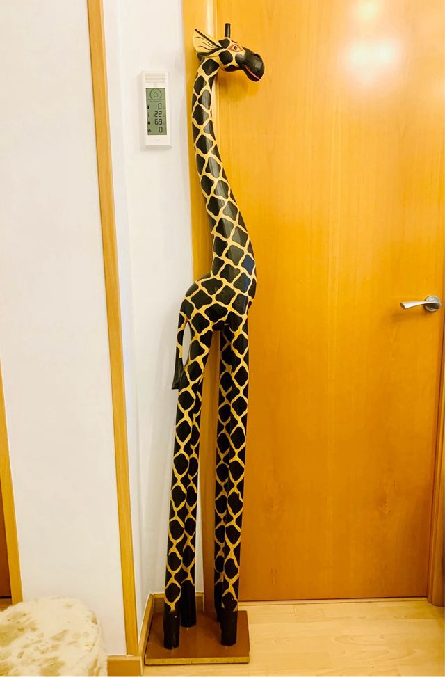 Jirafa Decorativa Madera