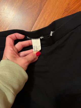 Leggings niña negros con raya lateral