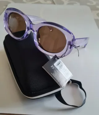 Occhiali da donna viola e marroni