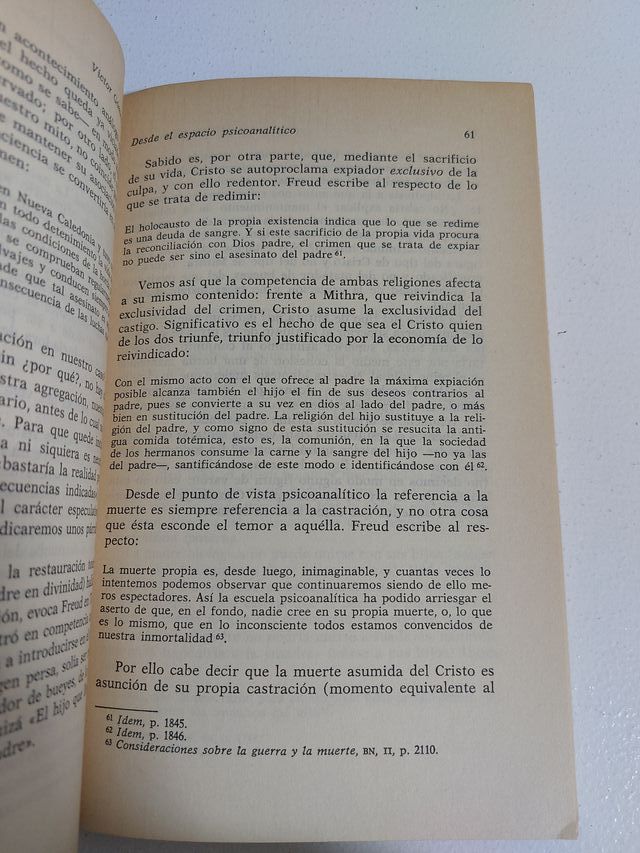 El reino de las leyes. Orden freudiano