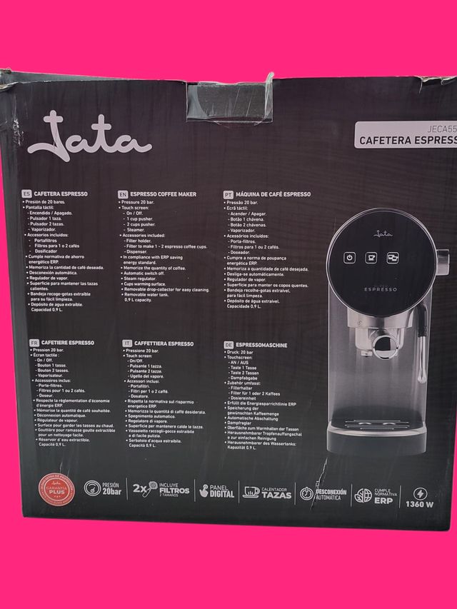 CAFETERA ESPRESSO SEMI AUTOMATICA JATA JECA5505