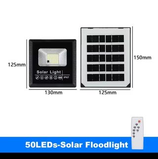 Foco Solar LED 50W IP67 con Mando