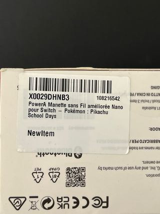 Mando PowerA Nano Pokémon Pikachu Switch