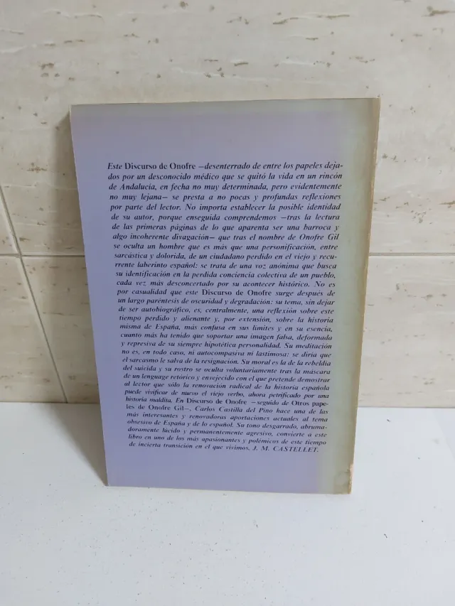Discurso de Onofre - Carlos Castilla del Pino