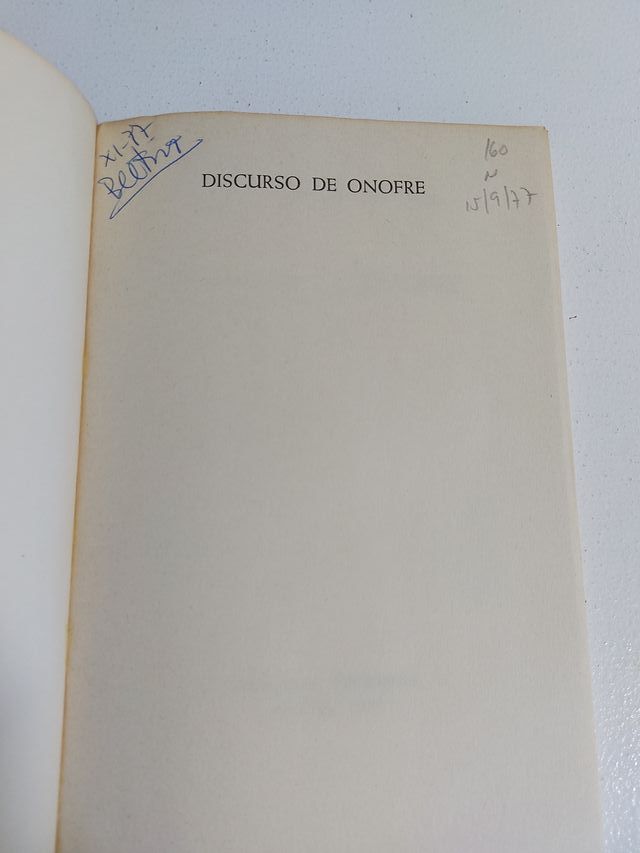 Discurso de Onofre - Carlos Castilla del Pino