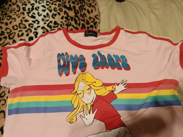 Camiseta Amabel Lee Vive Ahora Talla L