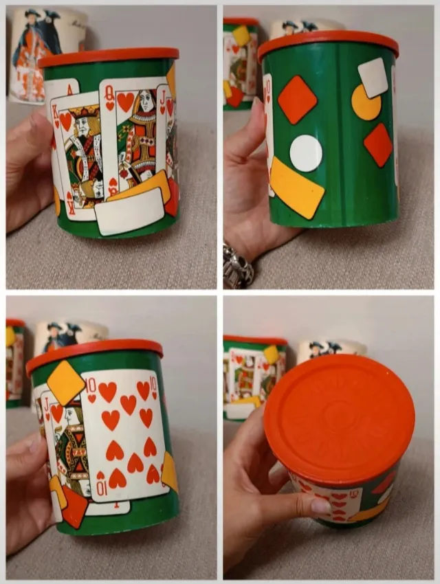 Set 6 Barattoli Vintage anni 70 Collezione