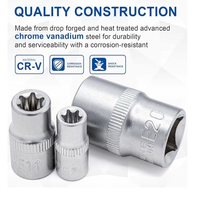 Juego Llaves E-Torx DAKCOS 14 pzs